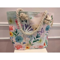 CLOTH BAG WITH FLORAL PRINT